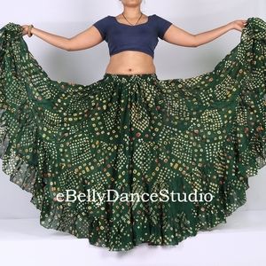 Jaipar skirt Bellydance green olive